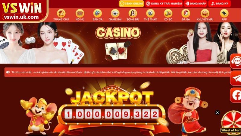 Tổng hợp các game casino nên trải nghiệm tại Casino vswin
