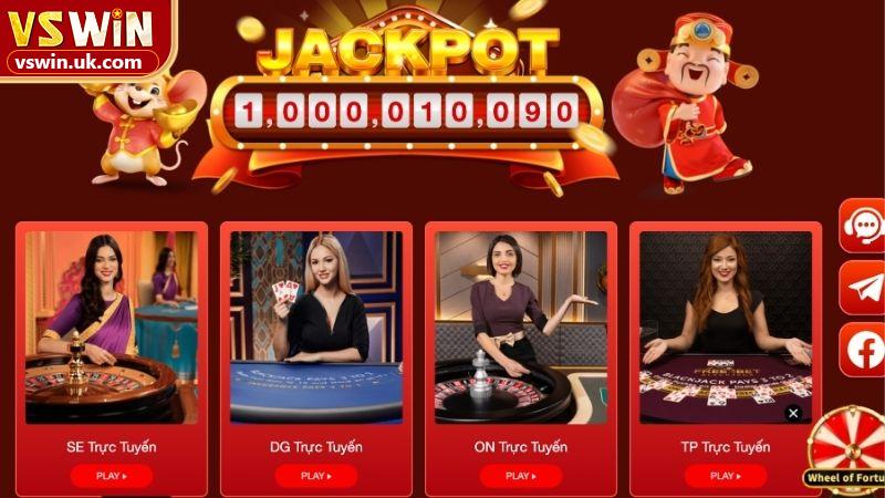 Ưu điểm nổi bật tại sảnh Casino VSWIN