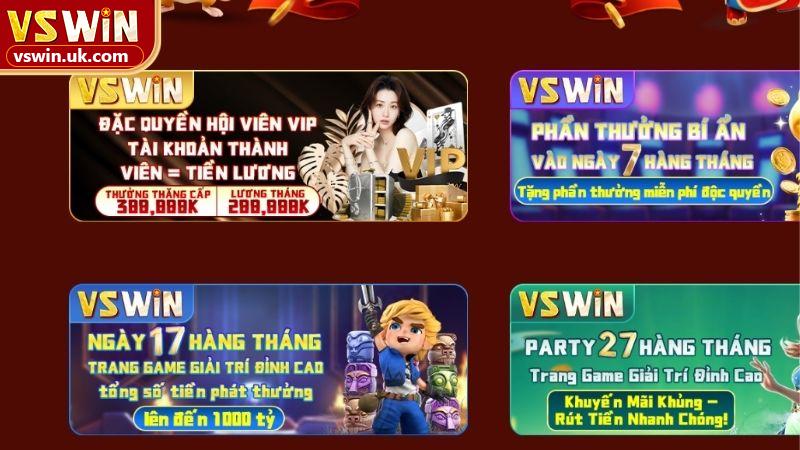 Điểm danh 4 chương trình Khuyến mãi VSWIN đáng chú ý nhất hiện nay